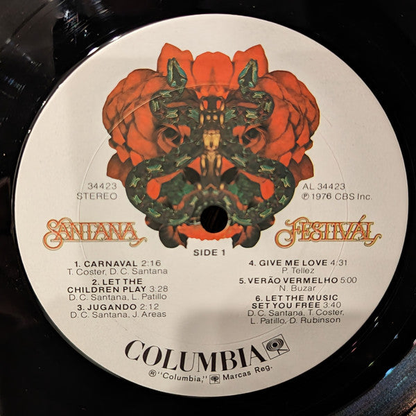 Santana : Festivál (LP, Album, Ter)