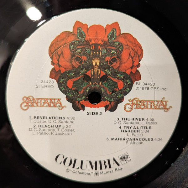 Santana : Festivál (LP, Album, Ter)