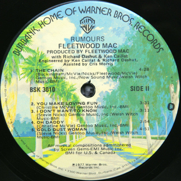 Fleetwood Mac : Rumours (LP, Album, Jac)