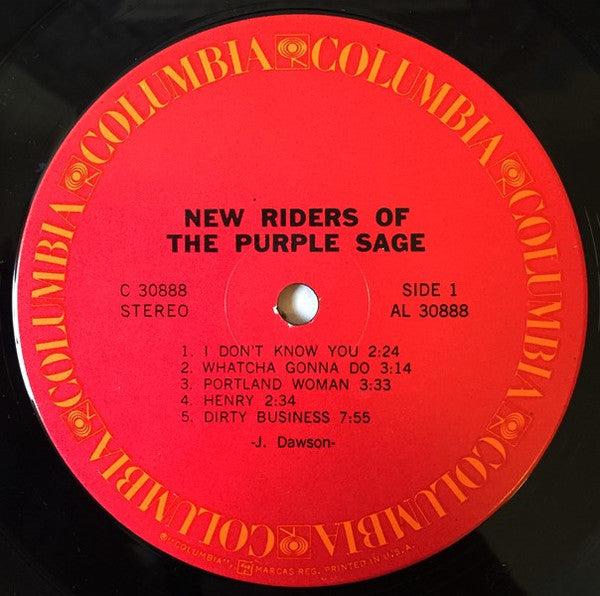 New Riders Of The Purple Sage : New Riders Of The Purple Sage (LP, Album)