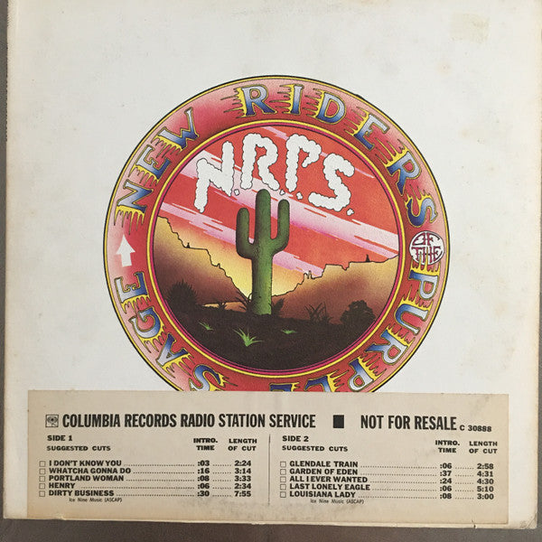 New Riders Of The Purple Sage : New Riders Of The Purple Sage (LP, Album)