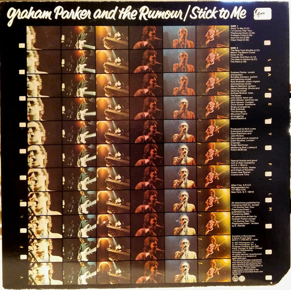 Graham Parker And The Rumour : Stick To Me (LP, Album, Ter)