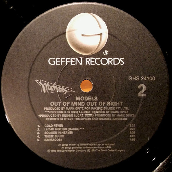 Models (2) : Out Of Mind Out Of Sight (LP, Album, Spe)
