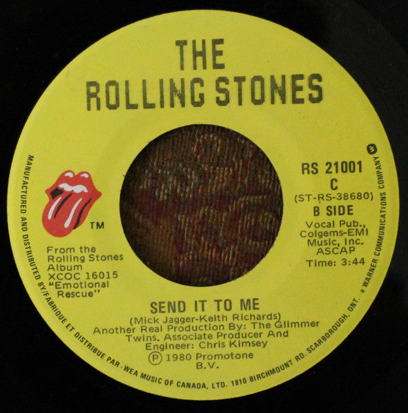 The Rolling Stones : She's So Cold (7", Single)
