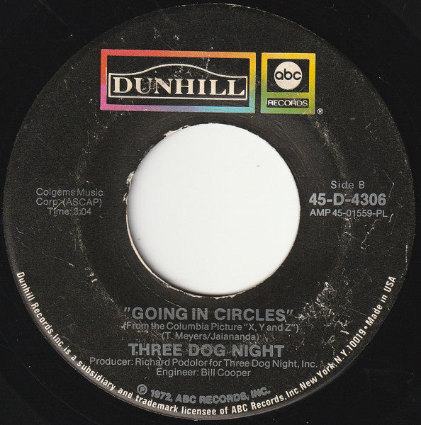 Three Dog Night : The Family Of Man / Going In Circles (7", Single)