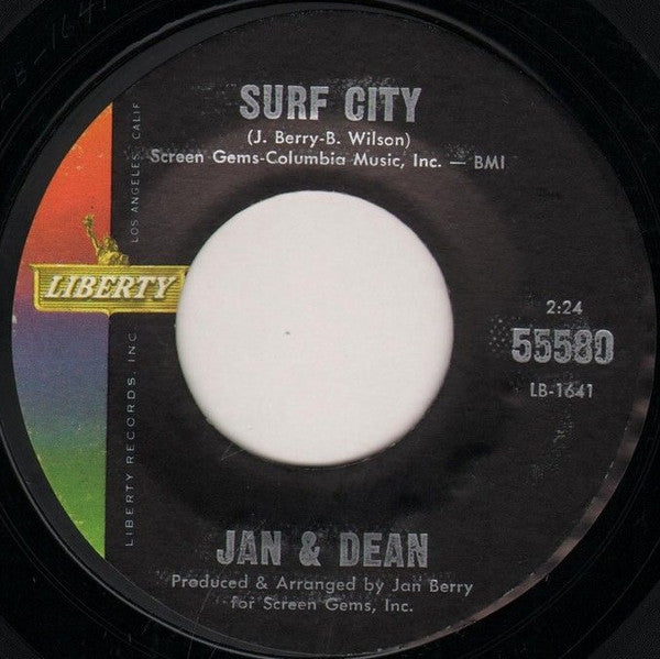 Jan & Dean : Surf City (7", Single, Styrene, Hol)