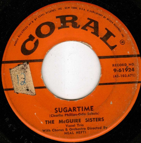 The McGuire Sisters* : Sugartime / Banana Split (7", Single, Hol)