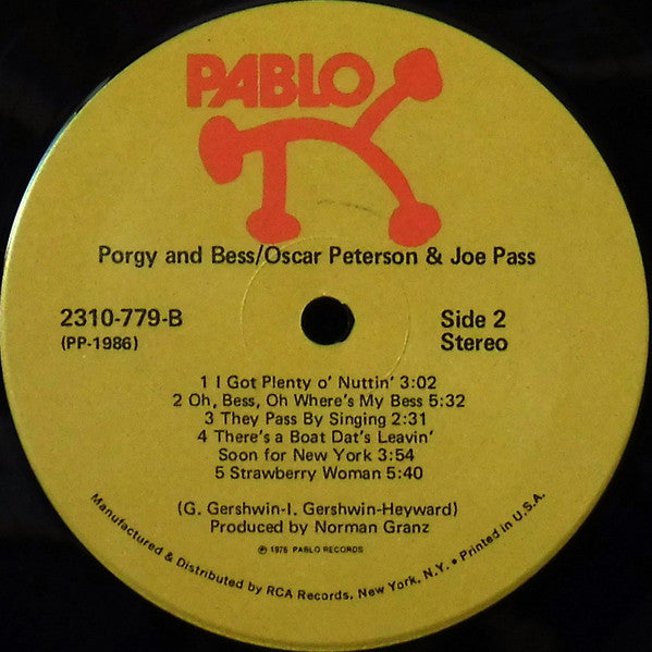 Oscar Peterson And Joe Pass : Porgy & Bess (LP, Album)