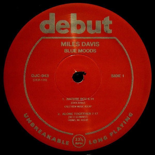Miles Davis : Blue Moods (LP, Album, RE, 180)