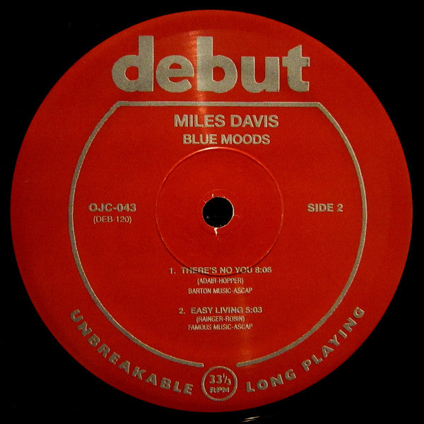 Miles Davis : Blue Moods (LP, Album, RE, 180)
