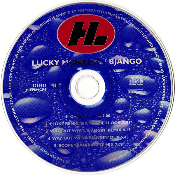 Lucky Monkeys : Bjango (CD, Single)