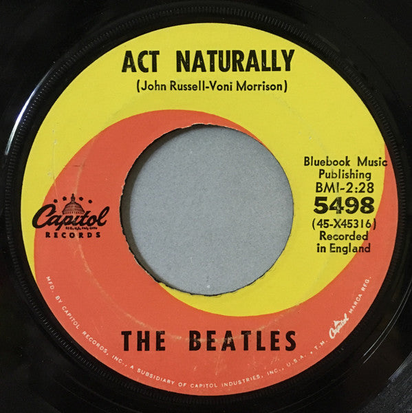 The Beatles : Yesterday (7", Single, RE)