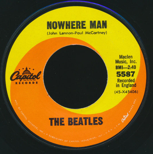 The Beatles : Nowhere Man (7", Single, RP)