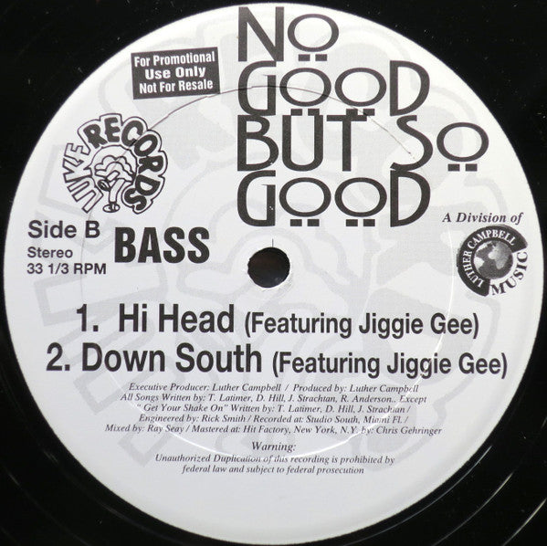 No Good But So Good : Get Your Shake On (12", Promo)