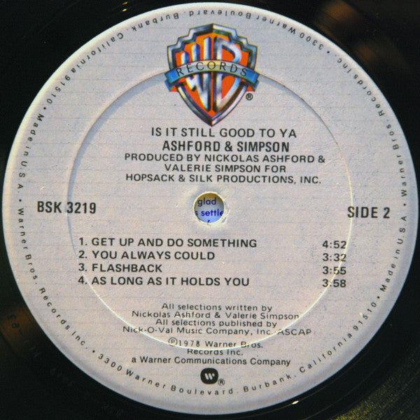 Ashford & Simpson : Is It Still Good To Ya (LP, Album, RP, Gol)