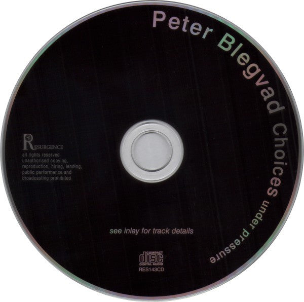 Peter Blegvad : Choices Under Pressure (An Acoustic Retrospective) (CD, Album)