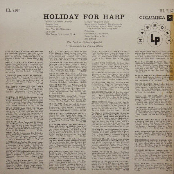 Daphne Hellman Quartet : Holiday For Harp (LP, Album, Mono)