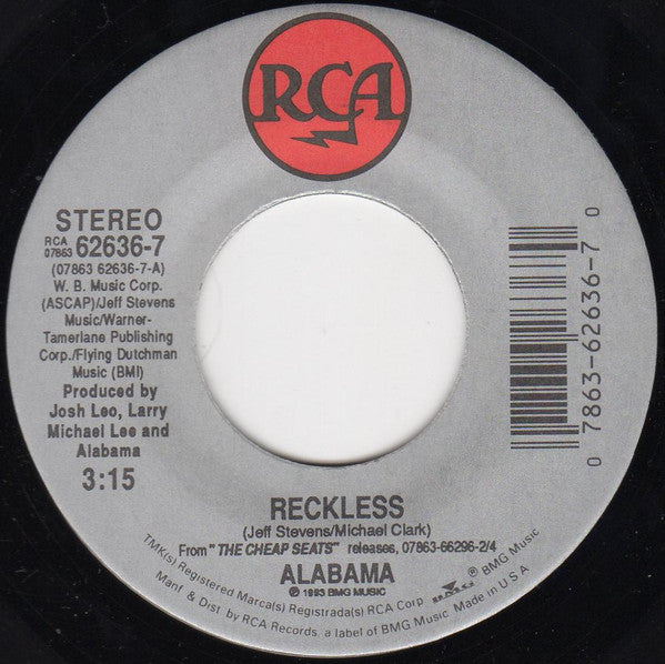 Alabama : Reckless (7")