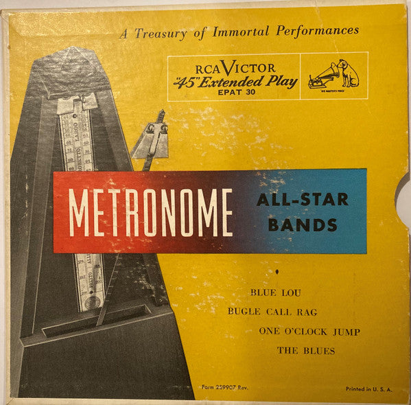 Metronome All-Star Band* / All Star Band (4) : Bugle Call Rag, One O'Clock Jump / Blue Lou, The Blues (7", EP)