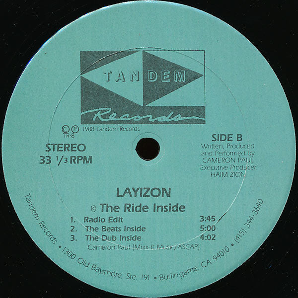 Layizon : The Ride Inside (12")