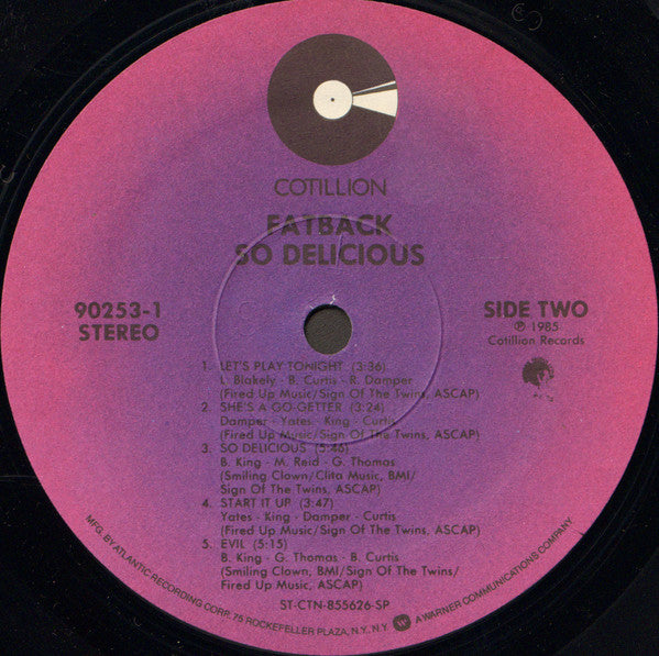 Fatback* : So Delicious (LP, Album, SRC)