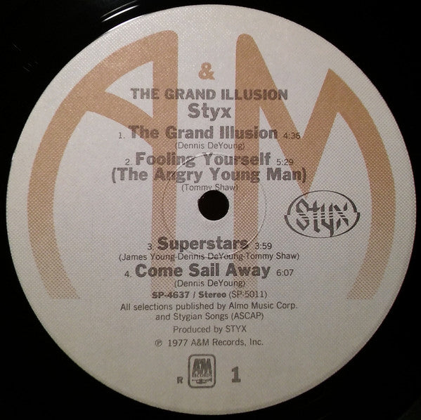 Styx : The Grand Illusion (LP, Album, RE, Ind)