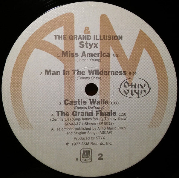 Styx : The Grand Illusion (LP, Album, RE, Ind)