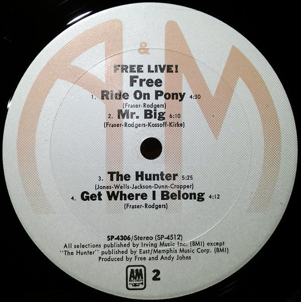 Free : Free Live! (LP, Album, RE, Ter)