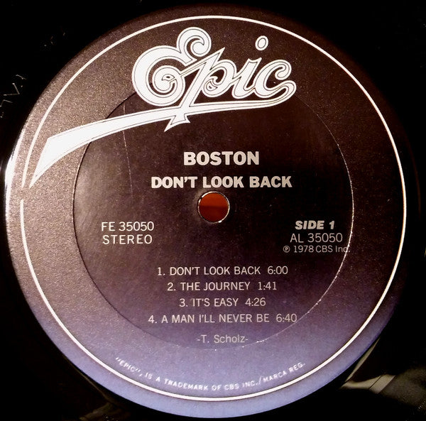 Boston : Don't Look Back (LP, Album, RE, Gat)