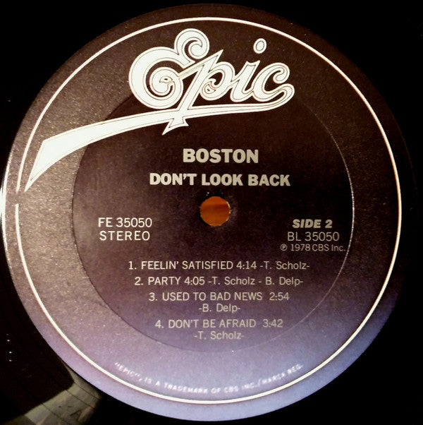 Boston : Don't Look Back (LP, Album, RE, Gat)