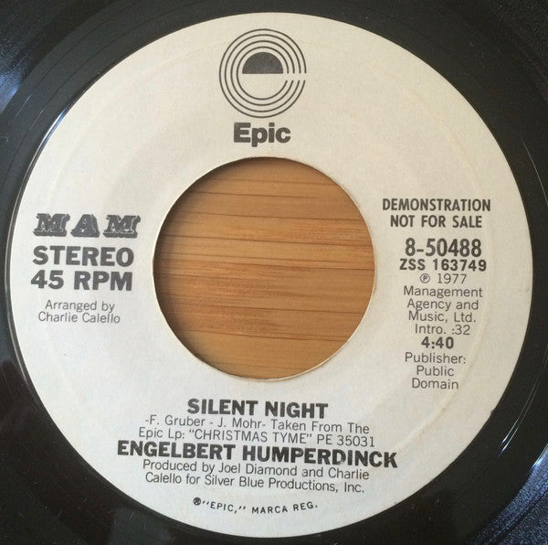 Engelbert Humperdinck : A Night To Remember / Silent Night (7", Single, Promo)
