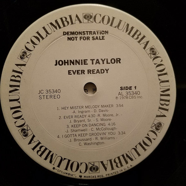 Johnnie Taylor : Ever Ready (LP, Album, Promo)