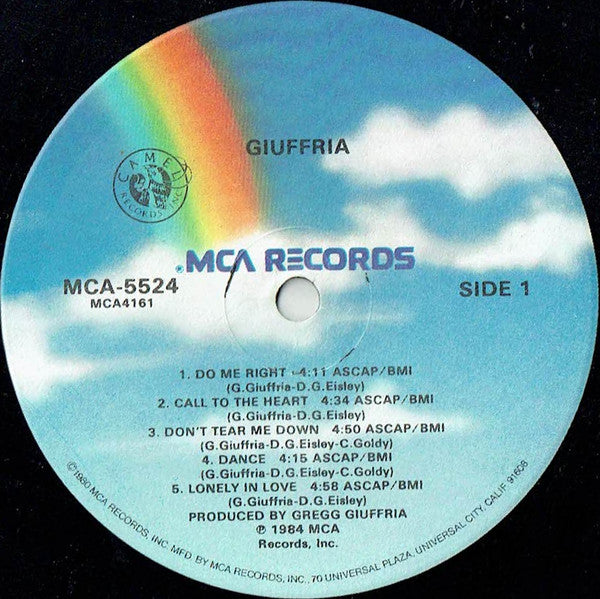 Giuffria : Giuffria (LP, Album, Glo)