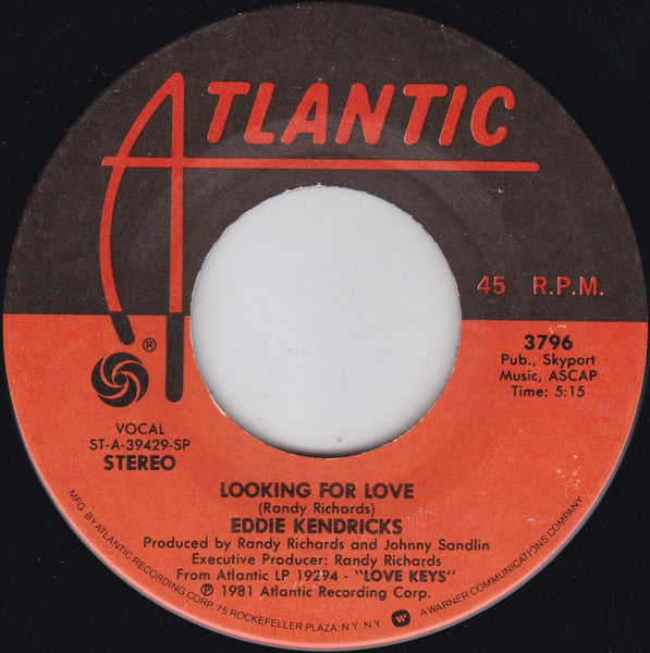 Eddie Kendricks : (Oh I) Need Your Lovin' / Looking For Love (7")