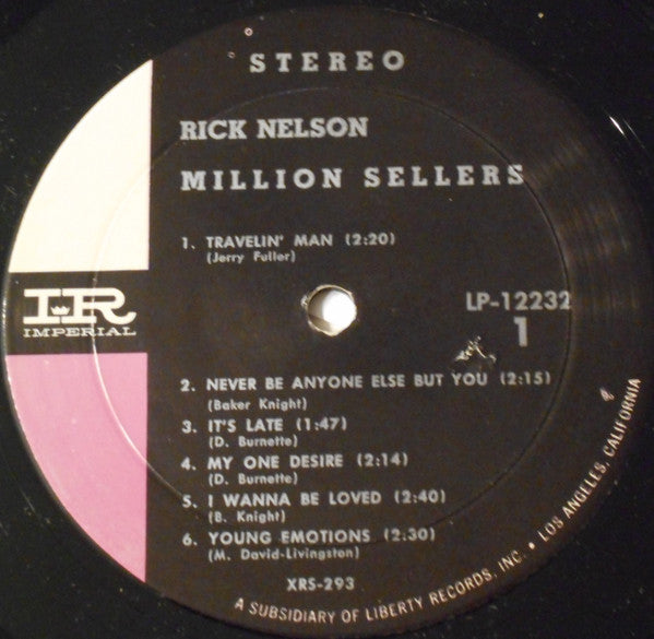 Rick Nelson* : Million Sellers (LP, Comp)