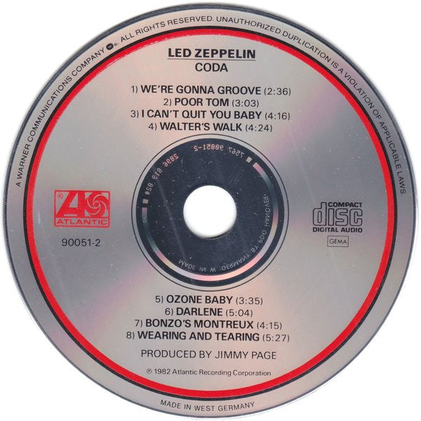 Led Zeppelin : Coda (CD, Album, RE)