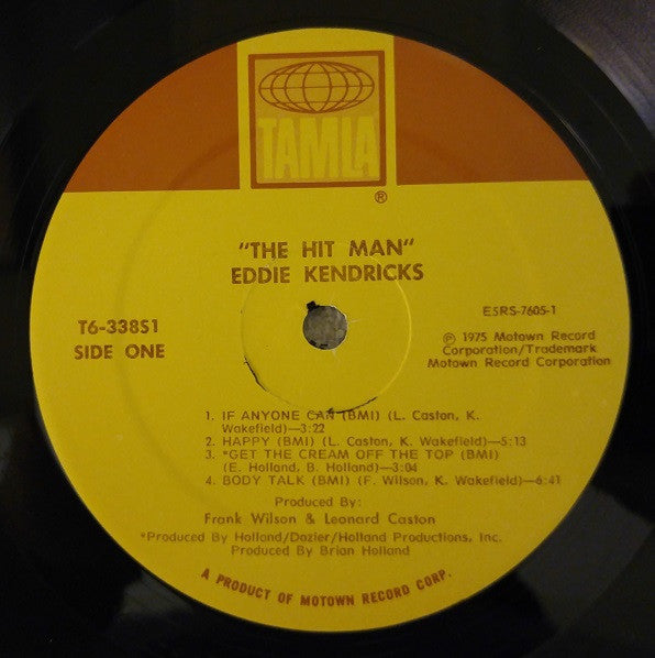 Eddie Kendricks : The Hit Man (LP, Album)