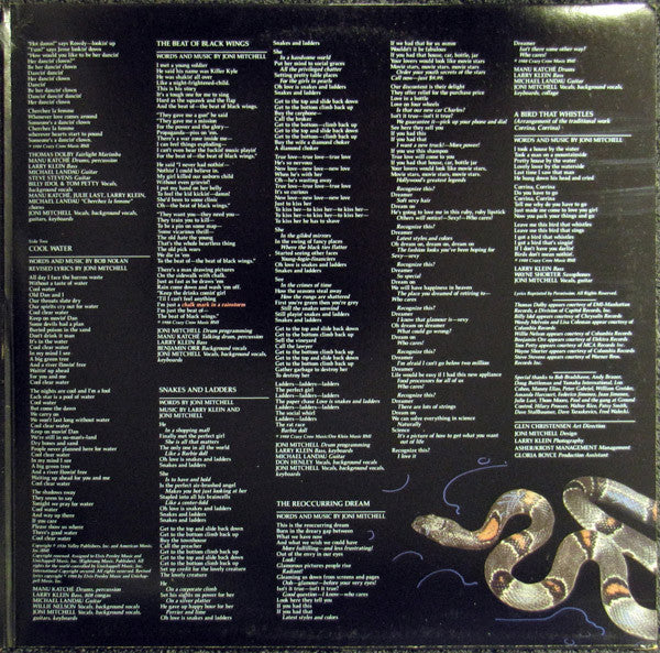 Joni Mitchell : Chalk Mark In A Rain Storm (LP, Album, Club, Car)