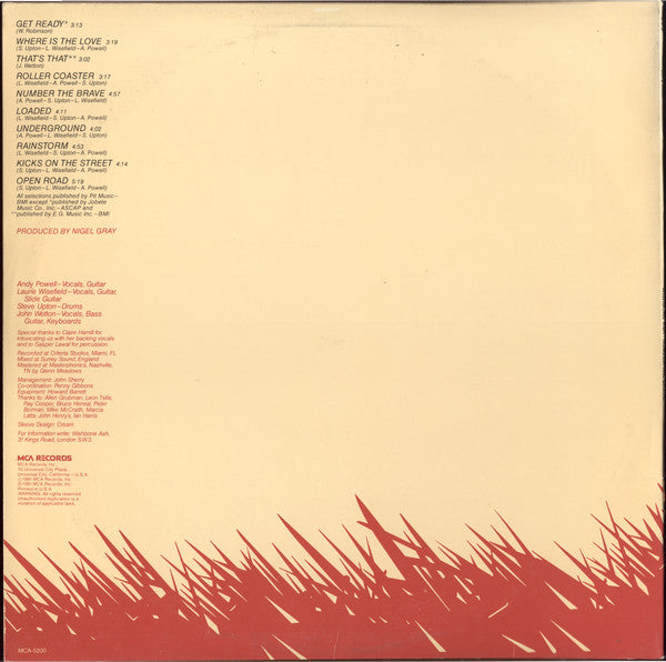 Wishbone Ash : Number The Brave (LP, Album, Pin)