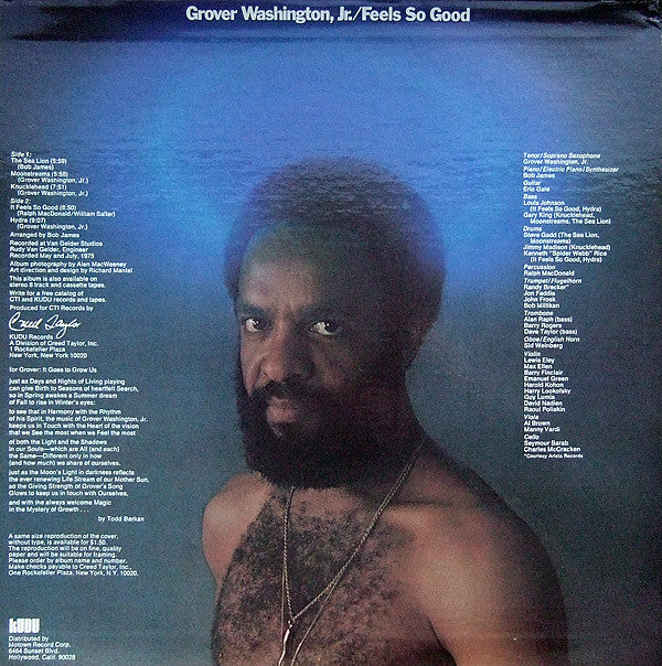 Grover Washington, Jr. : Feels So Good (LP, Album)