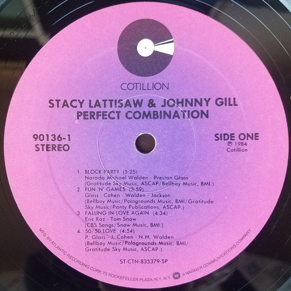 Stacy Lattisaw & Johnny Gill : Perfect Combination (LP, Album, SP )