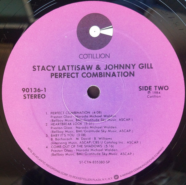 Stacy Lattisaw & Johnny Gill : Perfect Combination (LP, Album, SP )