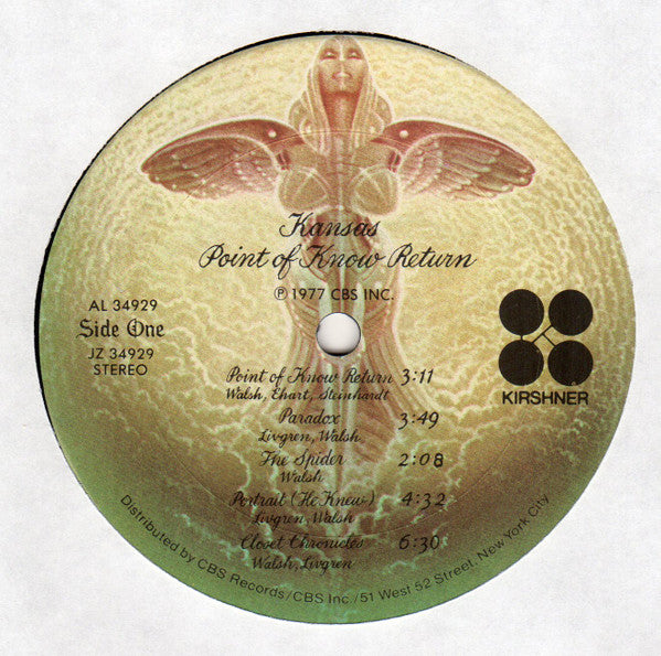 Kansas (2) : Point Of Know Return (LP, Album, San)