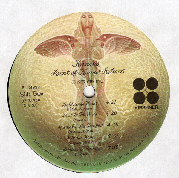Kansas (2) : Point Of Know Return (LP, Album, San)