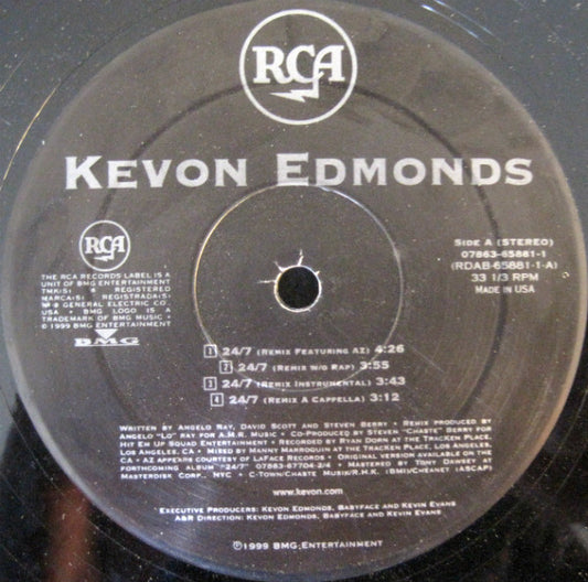 Kevon Edmonds : 24/7 (12")