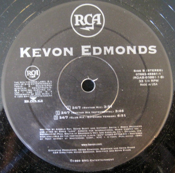 Kevon Edmonds : 24/7 (12")