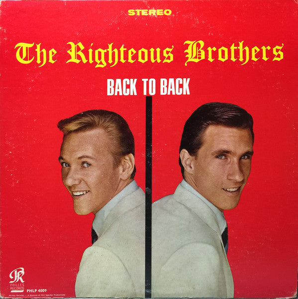 The Righteous Brothers : Back To Back (LP, Album)