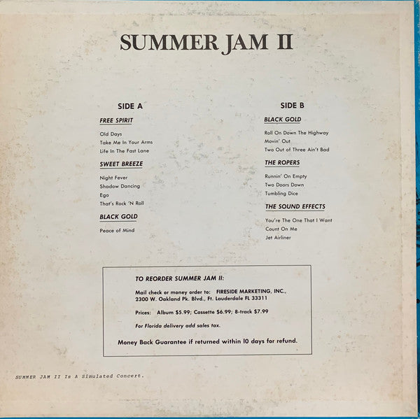 Various : Summer Jam II (LP)