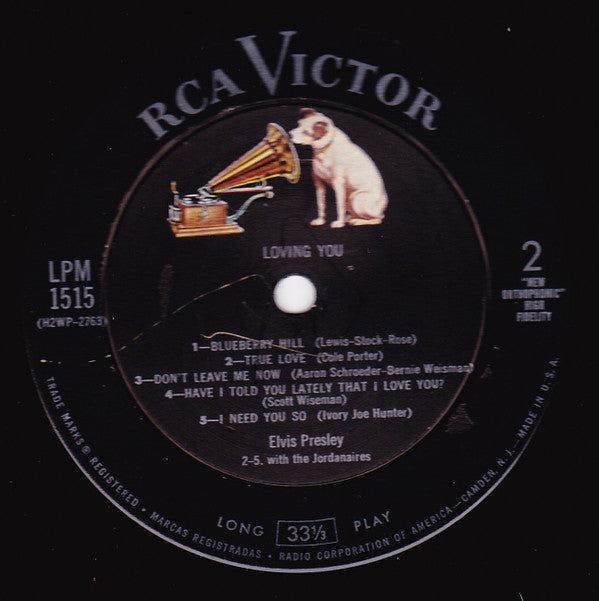 Elvis Presley : Loving You (LP, Album, Mono, Ind)