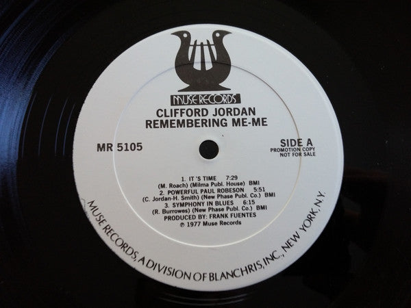 Clifford Jordan : Remembering Me-Me (LP, Album, Promo)